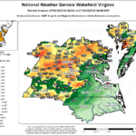 Rain Totals July 8 10, 2025 Inside Louisa County Virginia Gis Map