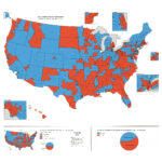Red Map, Blue Map | National Endowment For The Humanities Inside Map Virginia Voting Population By Party