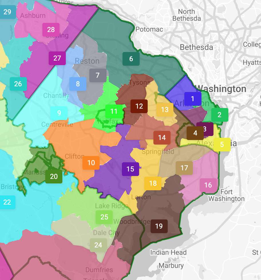 Redistricting Opens Four Seats, Pairs Long-Time Incumbents In for Virginia House Delegates District Map
