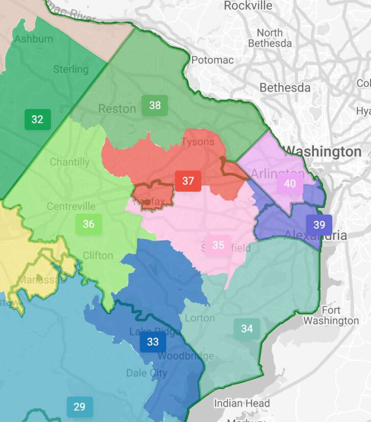 Virginia Senate District 32 Map