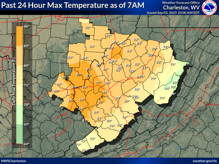 Weather Map For West Virginia