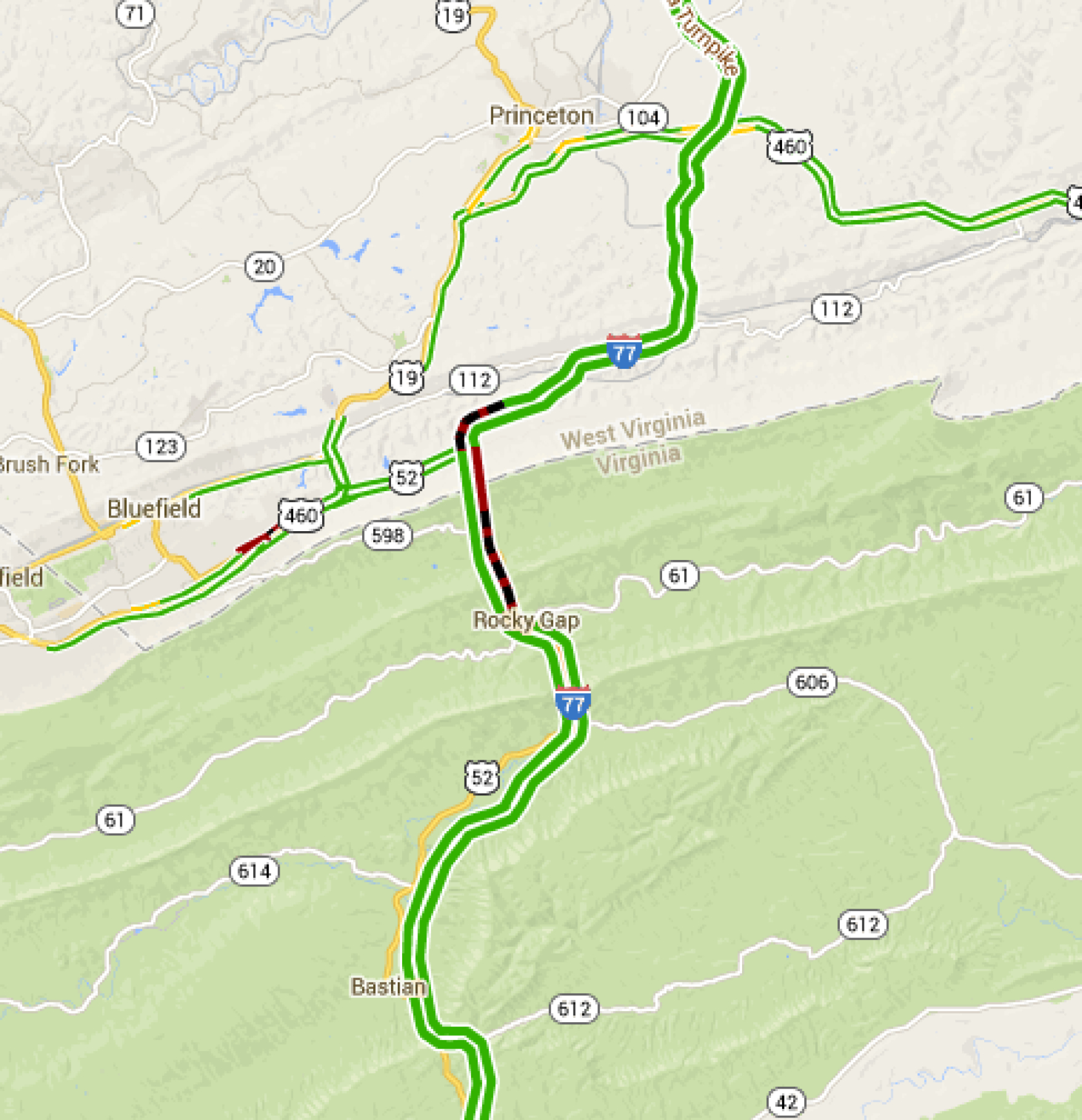 Repairs Set For I-77 Tunnel Along W.va.-Va. Border - West Virginia in Map Of Interstate 77 In Virginia