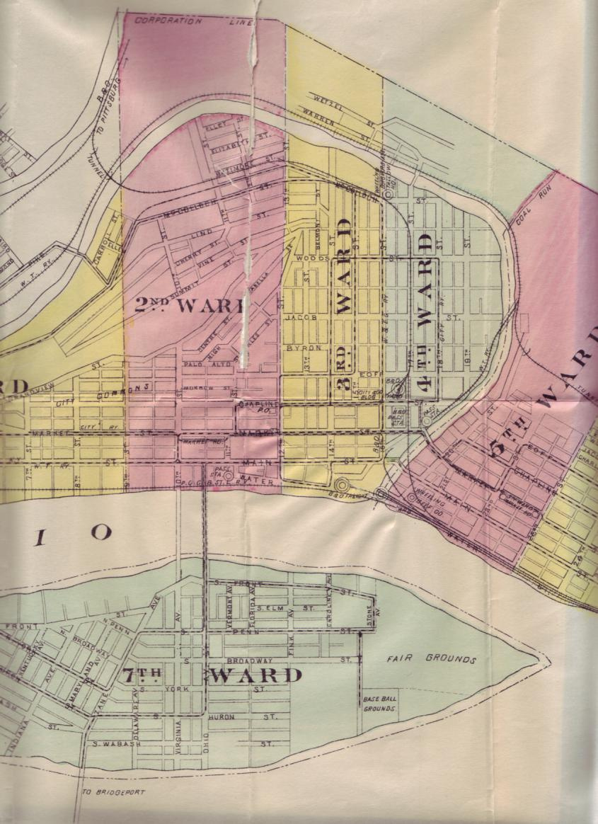 Research &amp;gt; Maps Of Wheeling And Vicinity | Ohio County Library with regard to Map of Wheeling West Virginia