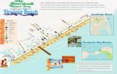 Resort Area / Oceanfront Map - Virginia Beach, Va with Virginia Beach Oceanfront Hotels Map
