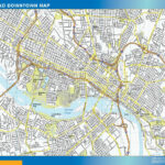 Richmond Downtown Karte Within Street Map Of Richmond Virginia