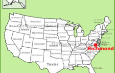 Richmond Location On The U.s. Map - Ontheworldmap pertaining to Richmond Virginia On A Map