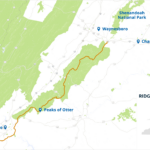 Ridge Region   Blue Ridge Parkway Inside Map Of Blue Ridge Parkway In Virginia