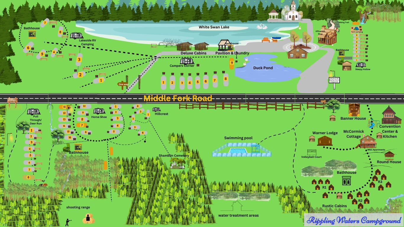 Rippling Waters Campground | Campground regarding Full Hookup Campgrounds In West Virginia Map