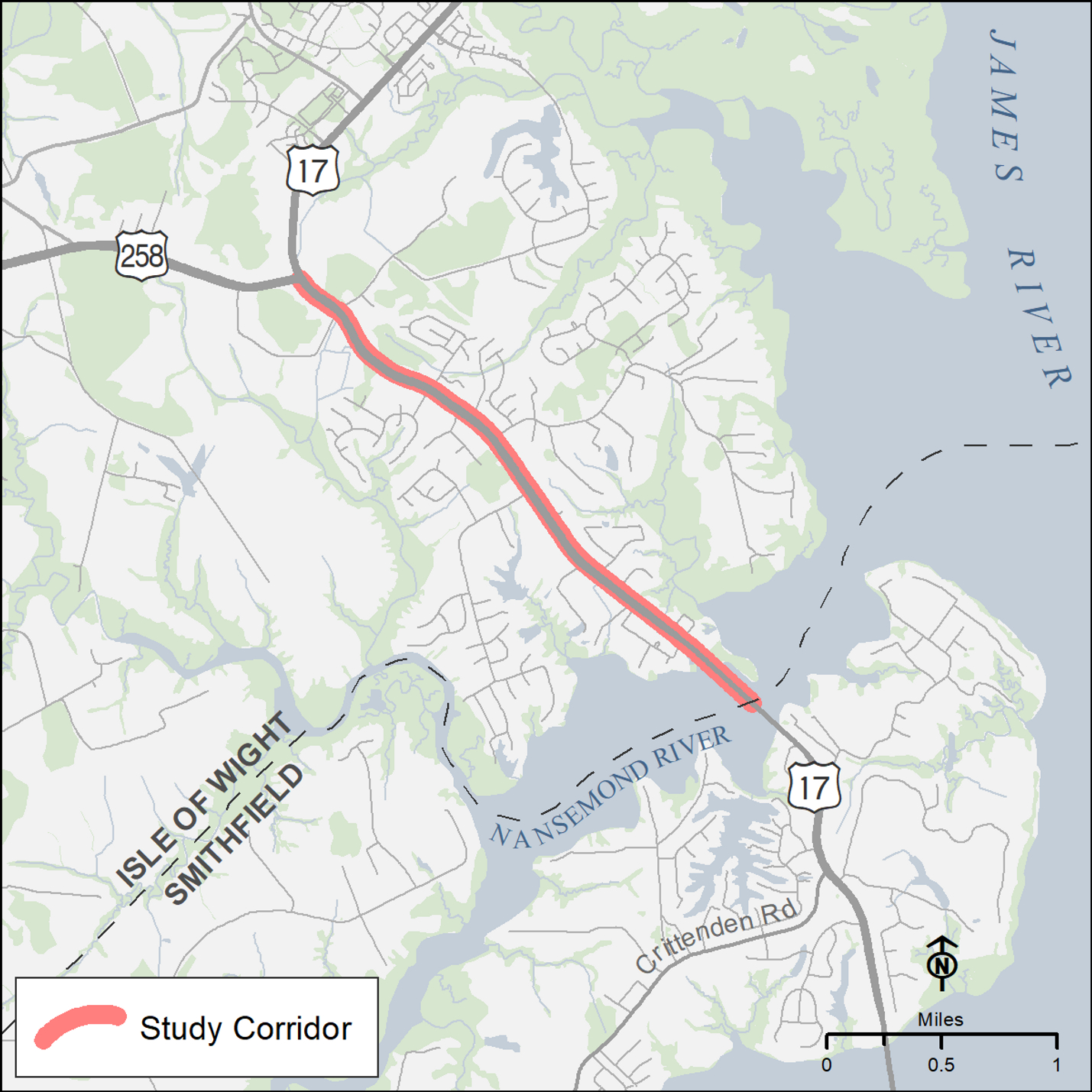 Route 17 Arterial Preservation Plan | Virginia Department Of throughout Map of Route 17 in Virginia