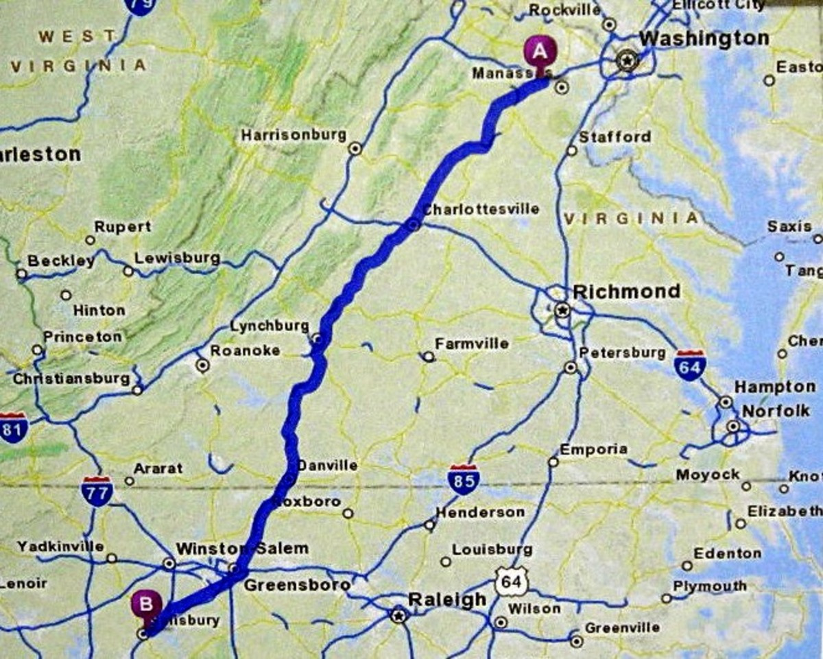 Rt. 29 Tour Through Virginia Or Old 97 Rides Again - Hubpages throughout Map of Route 29 in Virginia