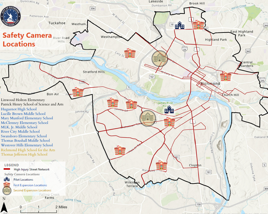 Safety Camera Program | Richmond regarding Virginia Speed Camera Locations Map