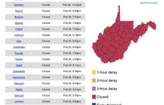 Scott Heins On X: "Update: All 55 Counties Have Closed Schools In intended for West Virginia School Closing Map
