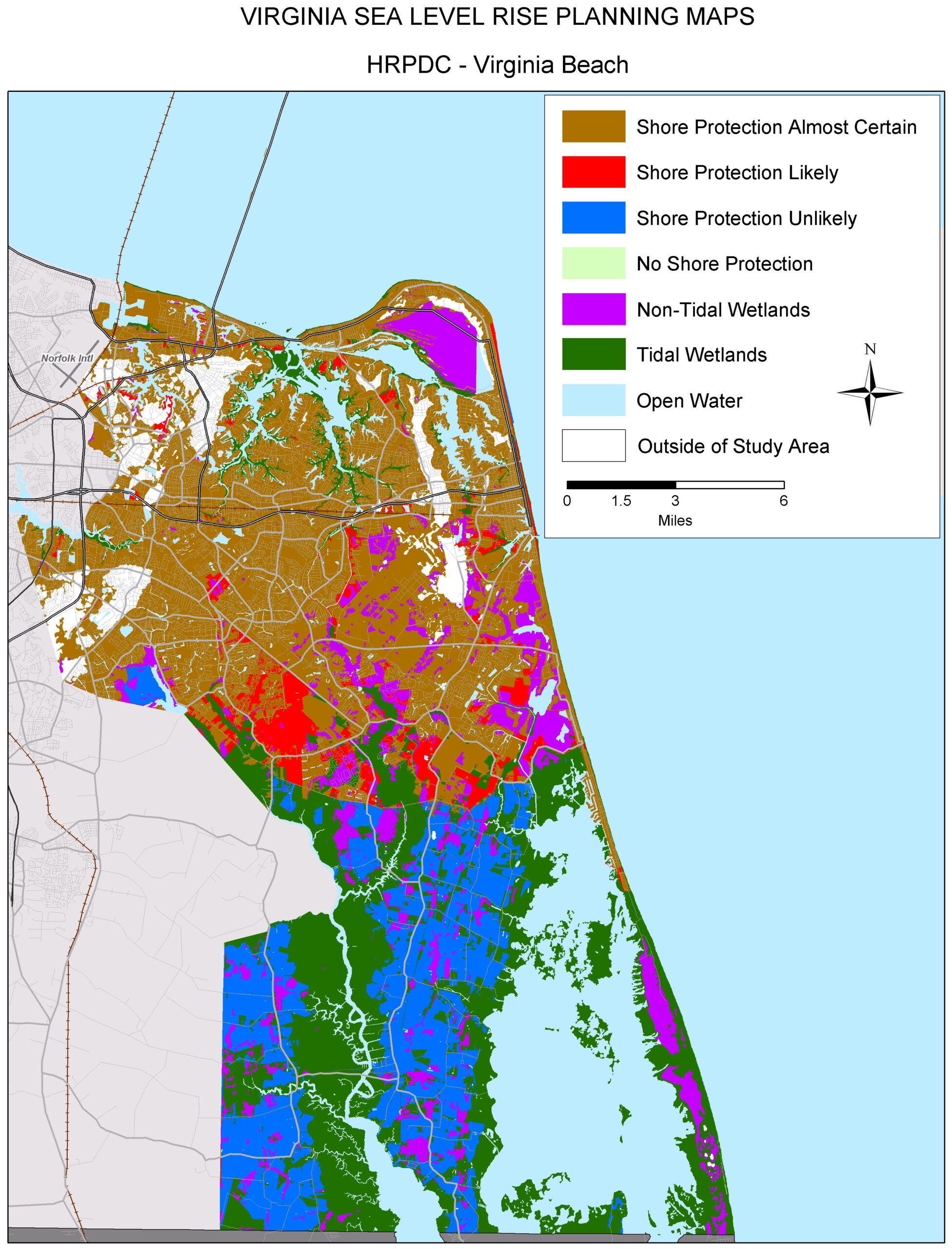 Sea Level Rise Planning Maps: Likelihood Of Shore Protection In inside Flood Zone Map Virginia Beach Va