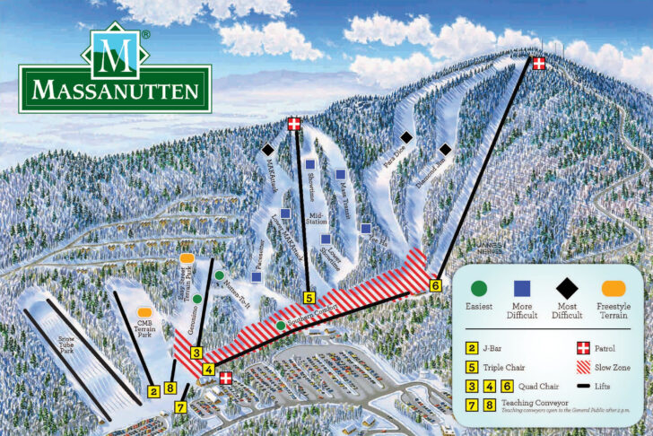 Ski Areas in Virginia Map