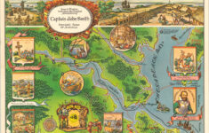 Souvenir Historical Map Jamestown 350Th for Map Of Colonial Jamestown Virginia