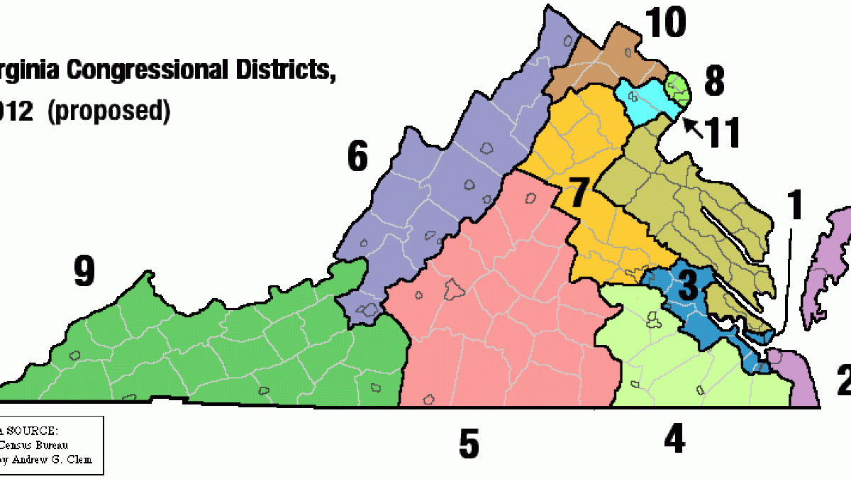 Special Legislative Session To Redraw Congressional Boundaries | Wvtf within Virginia State Congressional District Map