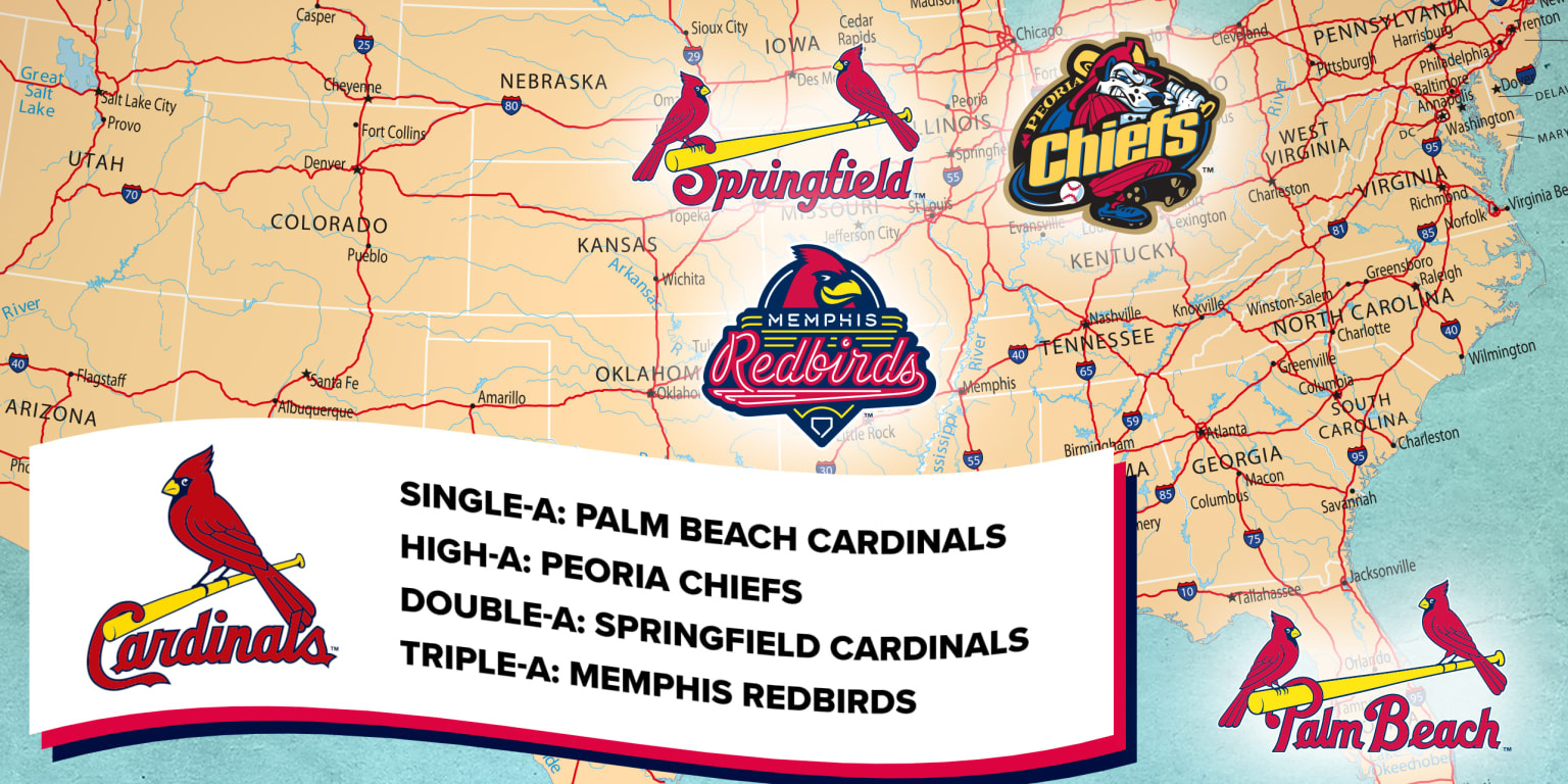 St. Louis Cardinals&amp;#039; Minor League Ballparks intended for Minor League Baseball Teams In Virginia Map