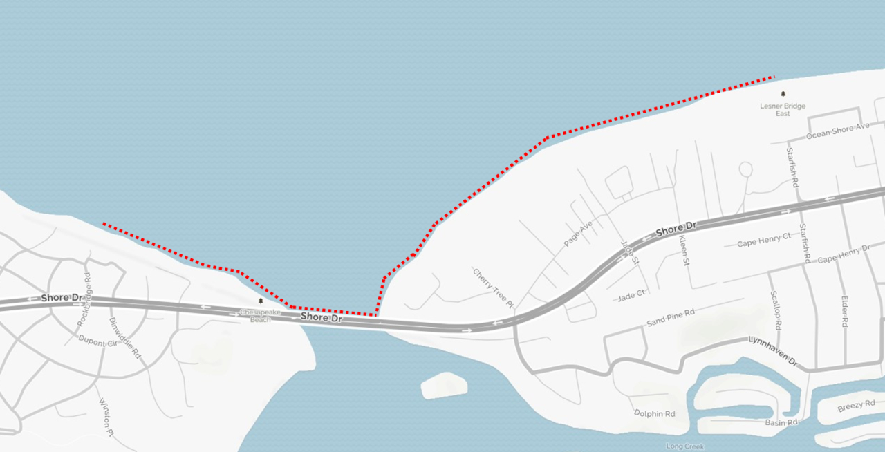 Swimming Advisory Lifted For Section Of Chesapeake Bay In Virginia for Virginia Beach Bacteria Warning Map