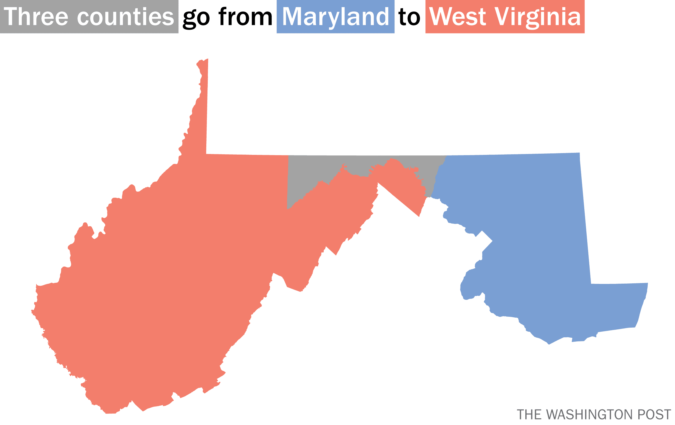 That Small Notch Of Western Maryland To Become Part Of West regarding Map of West Virginia and Maryland