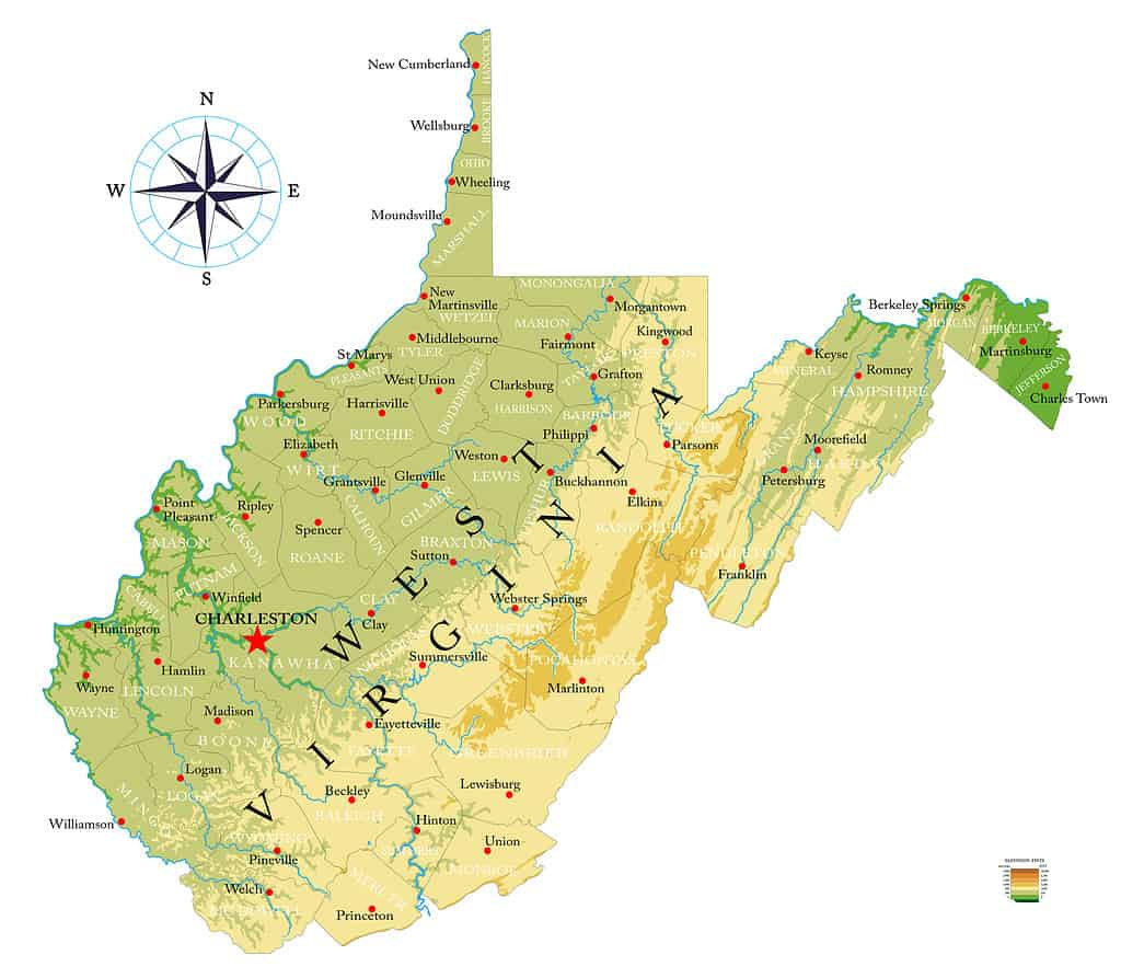 The 7 Largest College Campuses In West Virginia - A-Z Animals pertaining to Map of Colleges in West Virginia