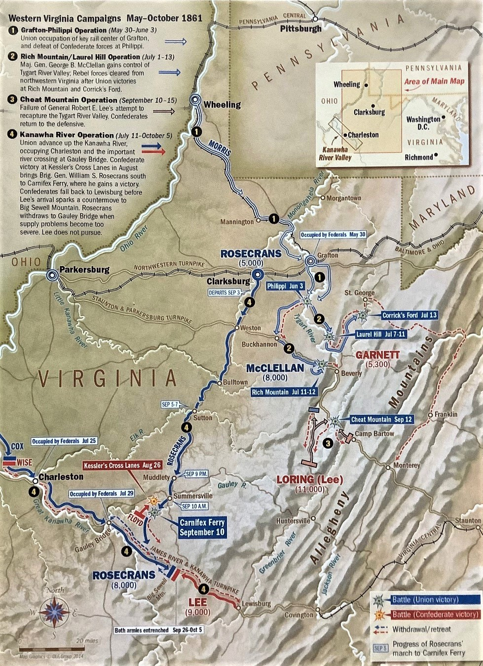 The Civil War In West Virginia- 1861 – A Civil War Traveler throughout Civil War Battles In West Virginia Map