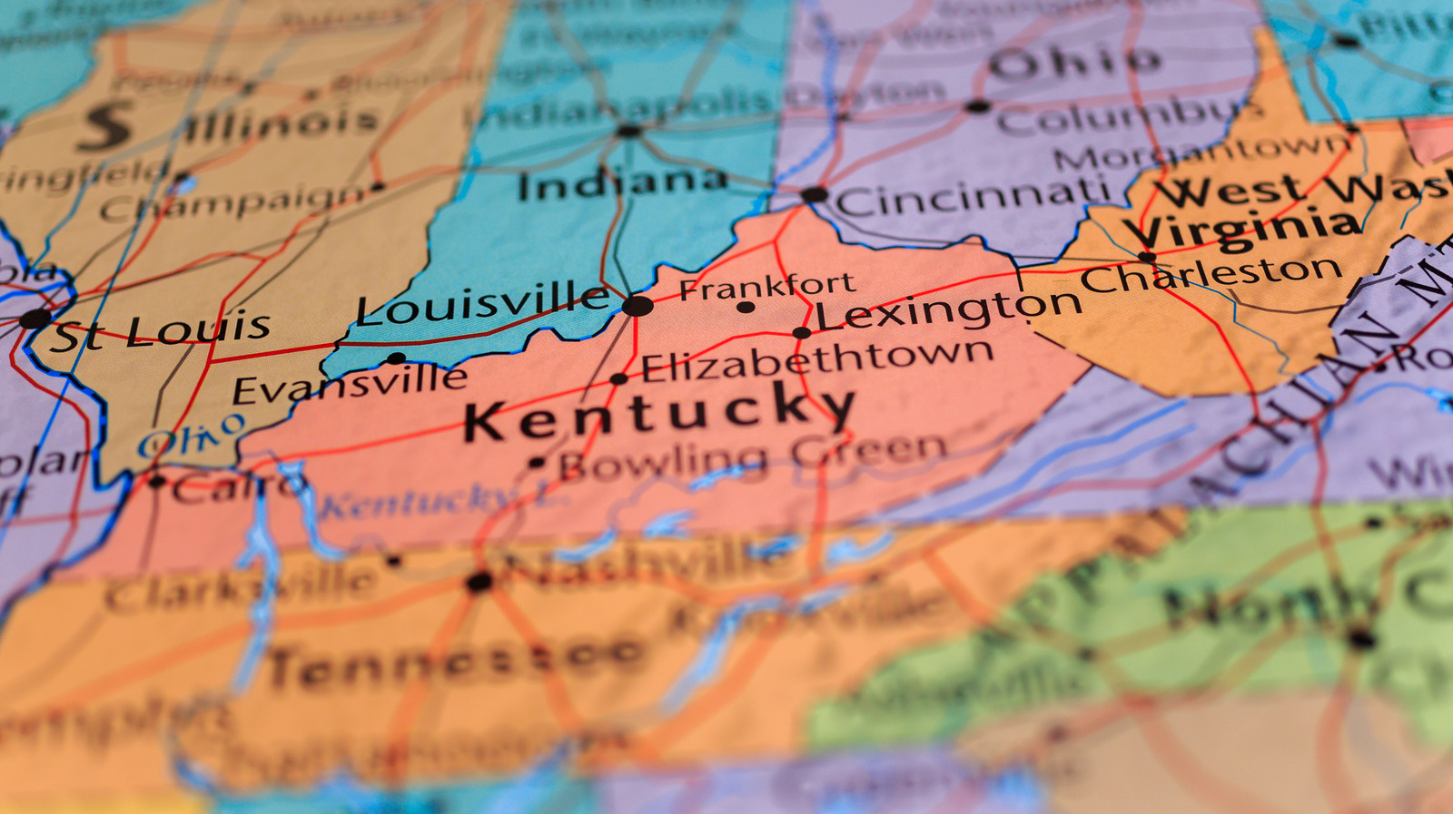 The Real Reason Kentucky Separated From Virginia for Map Of Kentucky And Virginia