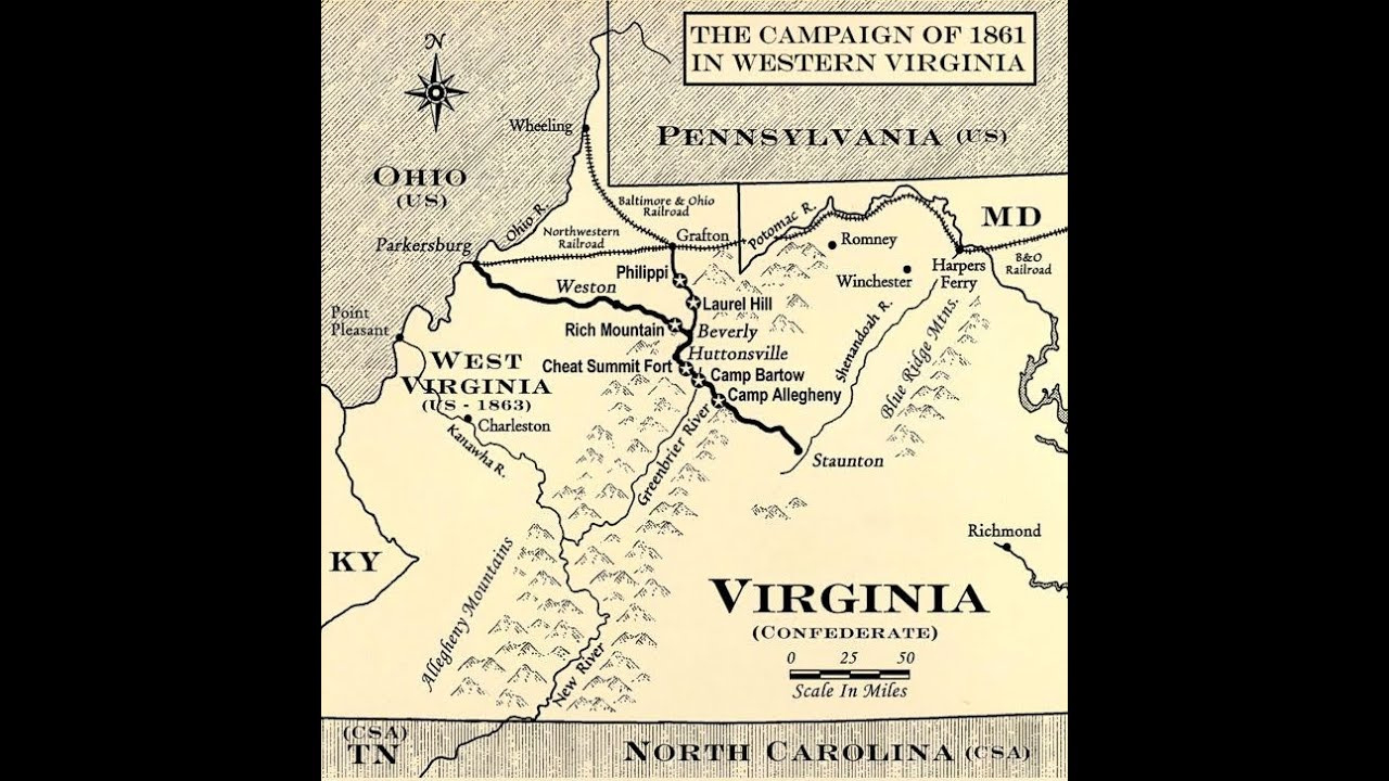 The West Virginia Campaign Of 1861: An Overlooked Episode Of The American Civil War pertaining to Civil War Battles In West Virginia Map