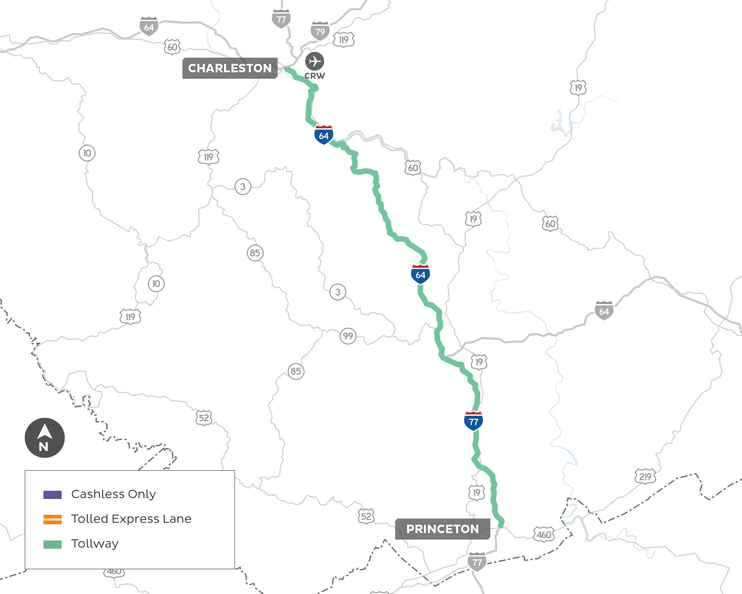 Tollpass | West Virginia Coverage regarding West Virginia Toll Road Map