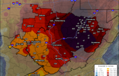 Top Snow Storms within West Virginia Snowfall Map