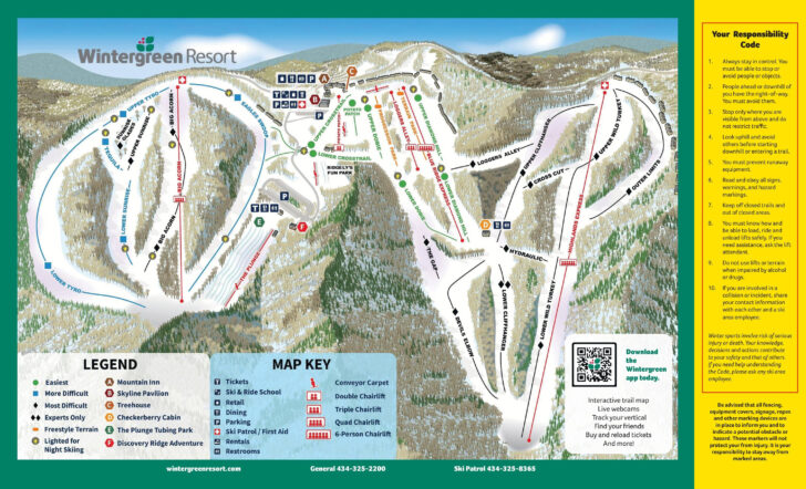 Ski Resorts in Virginia Map