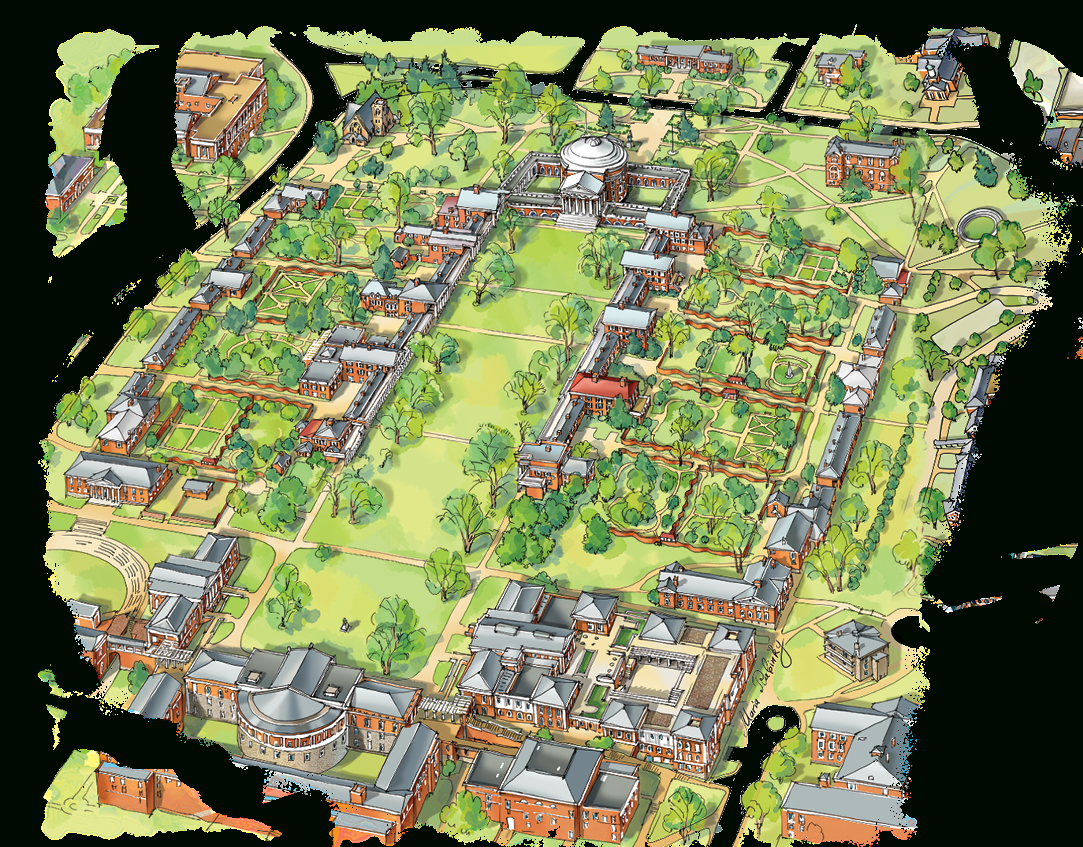 University Of Virginia Visitor Guide And Map 2022 2023 V.9 within Map of University of Virginia Campus