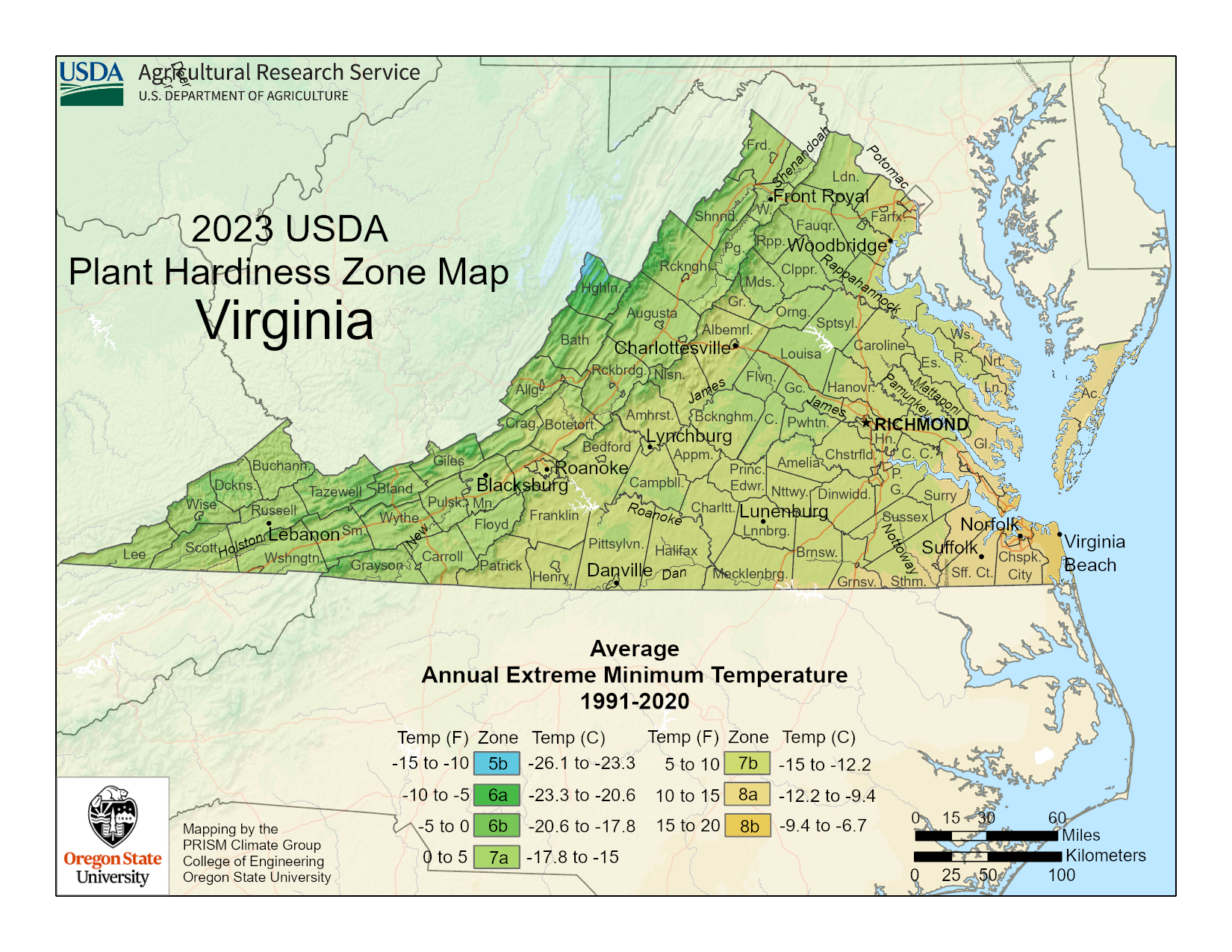 Usda Plant Hardiness Zone Map For Virginia | Gardening Know How for Virginia Plant Hardiness Zone Map