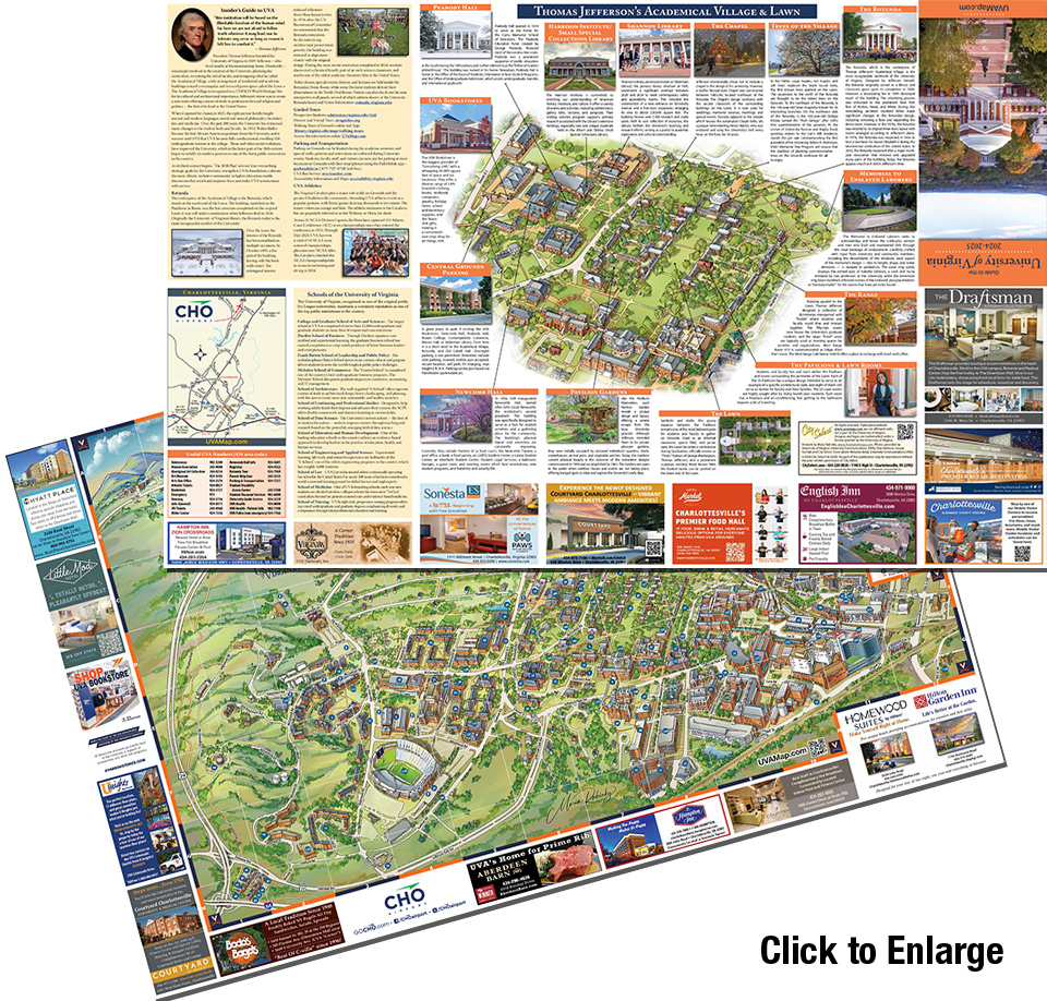 Uva Visitor Guide And Map – City Select for Map of University of Virginia Campus