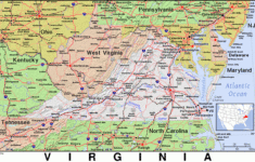 Va · Virginia · Public Domain Mapspat, The Free, Open Source in Virginia North Carolina Border Map