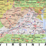 Va · Virginia · Public Domain Mapspat, The Free, Open Source Inside North Carolina Virginia Border Map