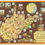 Vacation Map Of West Virginia [Title On Verso] In West Virginia Tourist Attractions Map