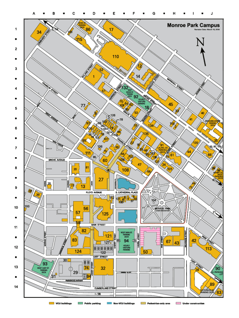 Vcu Map: Fill Out &amp;amp; Sign Online | Dochub throughout Virginia Commonwealth University Campus Map