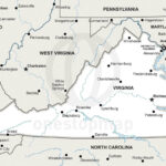Vector Map Of Virginia Political | One Stop Map For Political Map Of Virginia With Cities