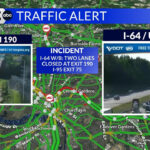 Video: Car Lands On Top Of Second Vehicle In Richmond I 64 Crash For I 64 Traffic Accident Virginia Map