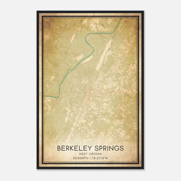 Berkeley Springs West Virginia Map
