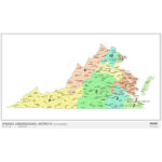 Virginia 2024 Congressional Districts Wall Mapmapshop   The For Map Of Virginia House Districts