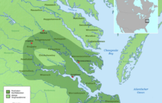 Virginia-Algonkin – Wikipedia inside Map of Virginia Indian Tribes