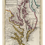 Virginia And Maryland (Chesapeake Bay And Delmarva) 1736 Mapherman Moll    Md Chesapeake Bay Reprint   Etsy.de Pertaining To Map Of Chesapeake Bay Virginia