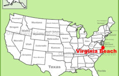 Virginia Beach Location On The U.s. Map - Ontheworldmap within Virginia Beach on a Map