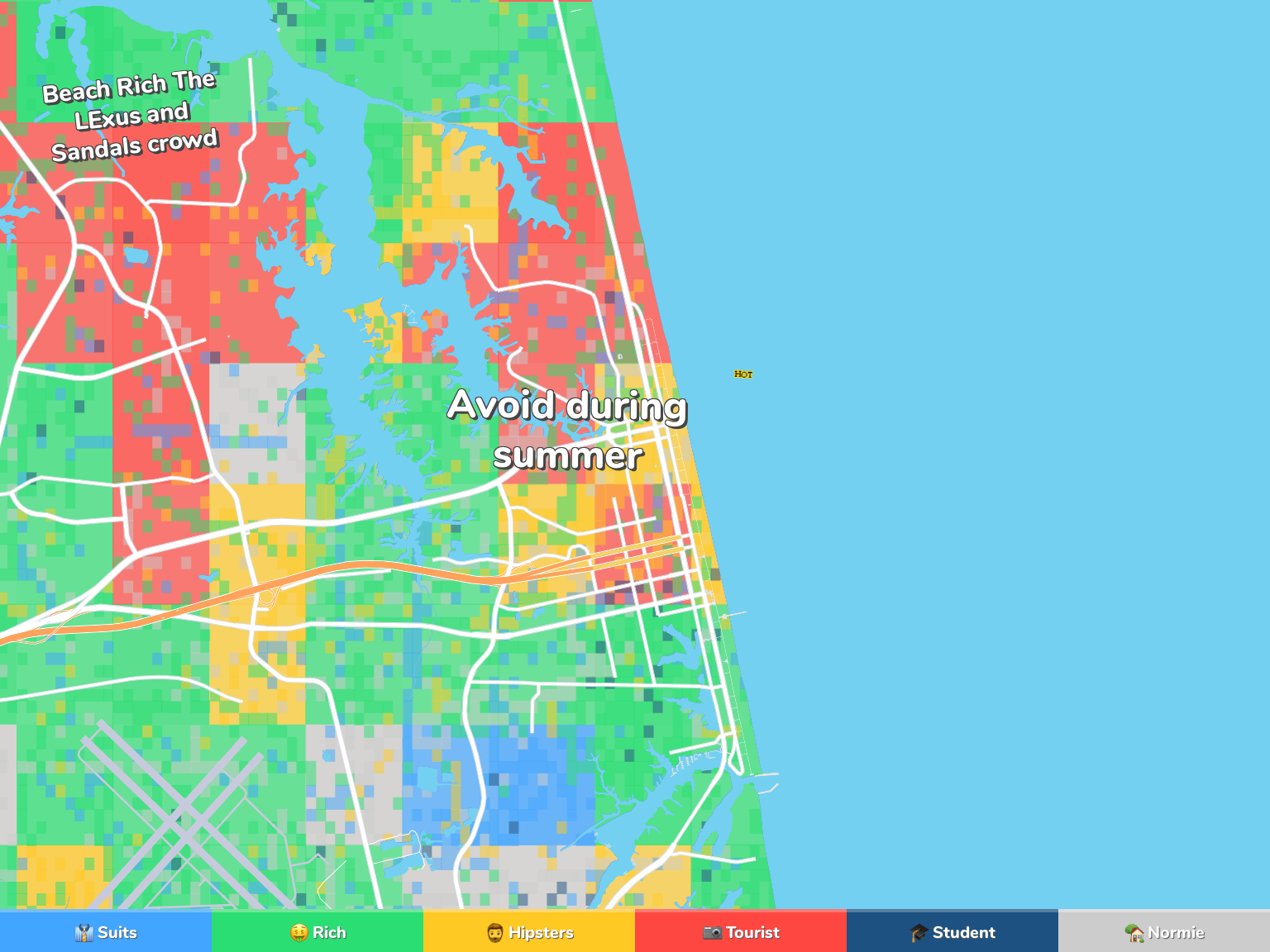 Virginia Beach Neighborhood Map in Map of Virginia Beach Neighborhoods