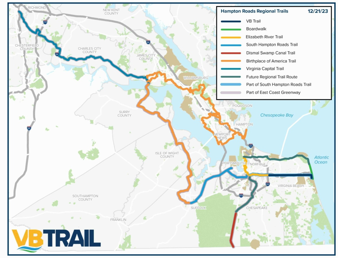 Virginia Beach Trail | City Of Virginia Beach with regard to Virginia Beach Bike Trails Map