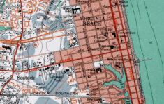Virginia Beach Va Vintage Topo Map Art Print Recolored, Virginia pertaining to Topographic Map Of Virginia Beach