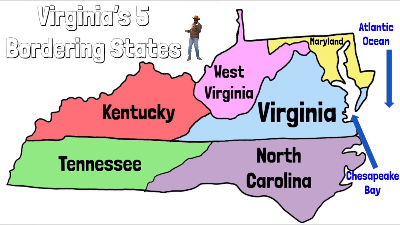Virginia Bordering States Song (Prod.yung Troubadour) in Map Of Virginia And Neighboring States