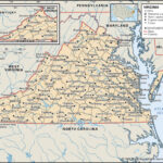 Virginia | Capital, Map, History, & Facts | Britannica With Map Of Virginia And Surrounding States