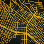 Virginia Commonwealth University Campus Map Artcity Prints Throughout Virginia Commonwealth University Campus Map